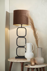 Sleek Matte Black Lutika Lamp Base 23x11.5x69 cm