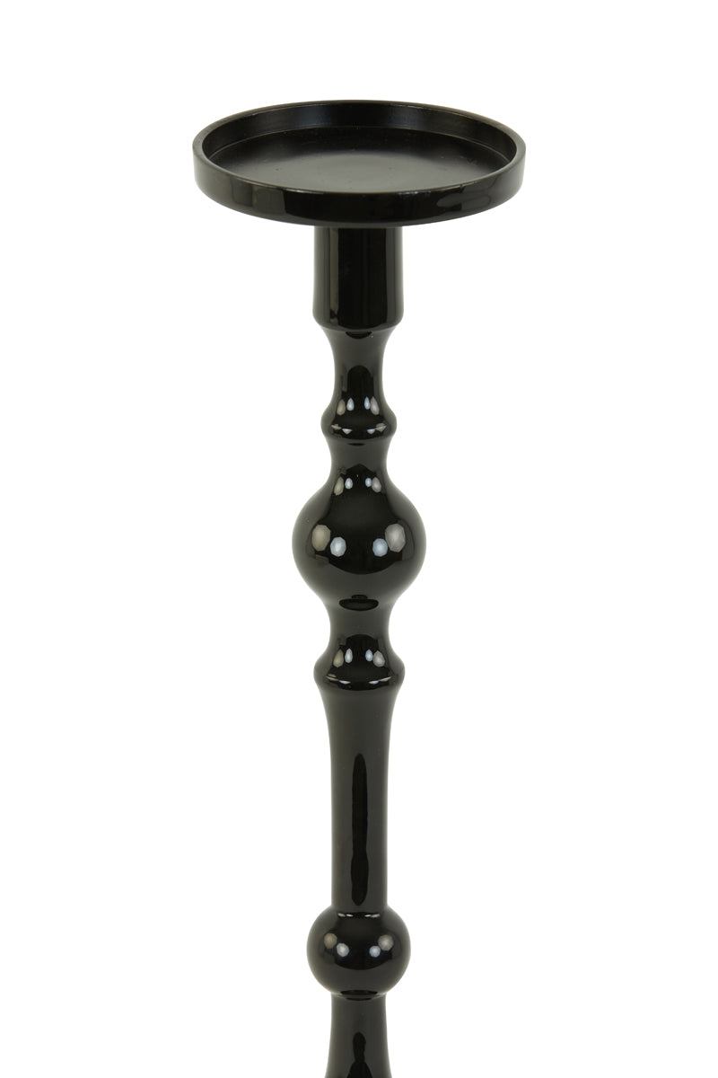 Elegant Black Sheva Candle Holder, 54 cm