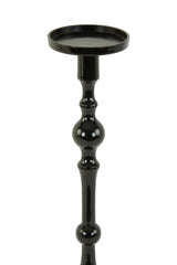 Elegant Black Sheva Candle Holder, 54 cm