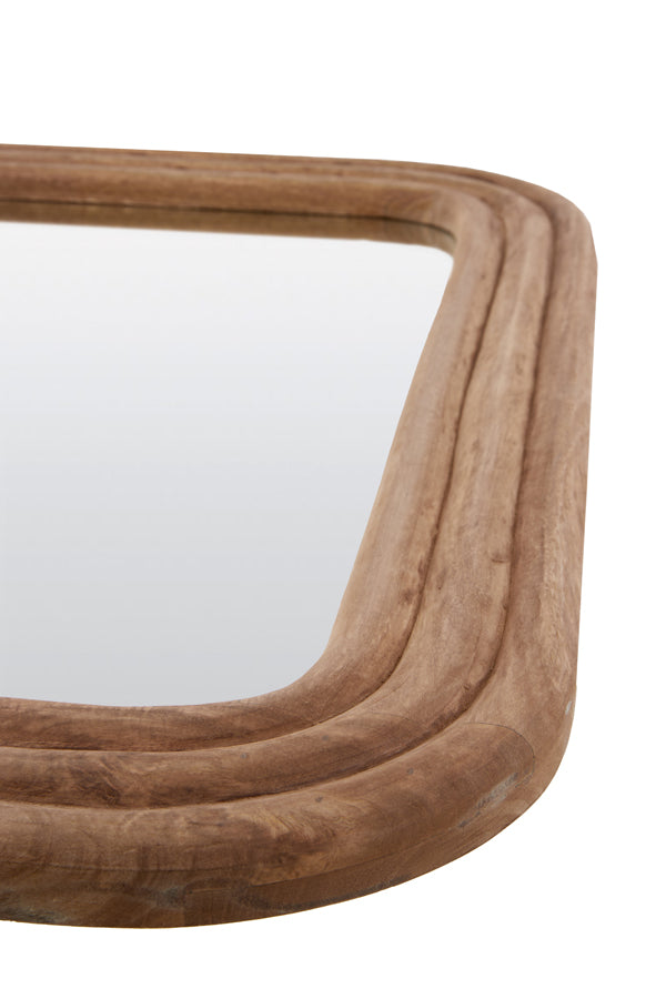 Rustic Brown Wood Framed Mirror 100x4x169 cm