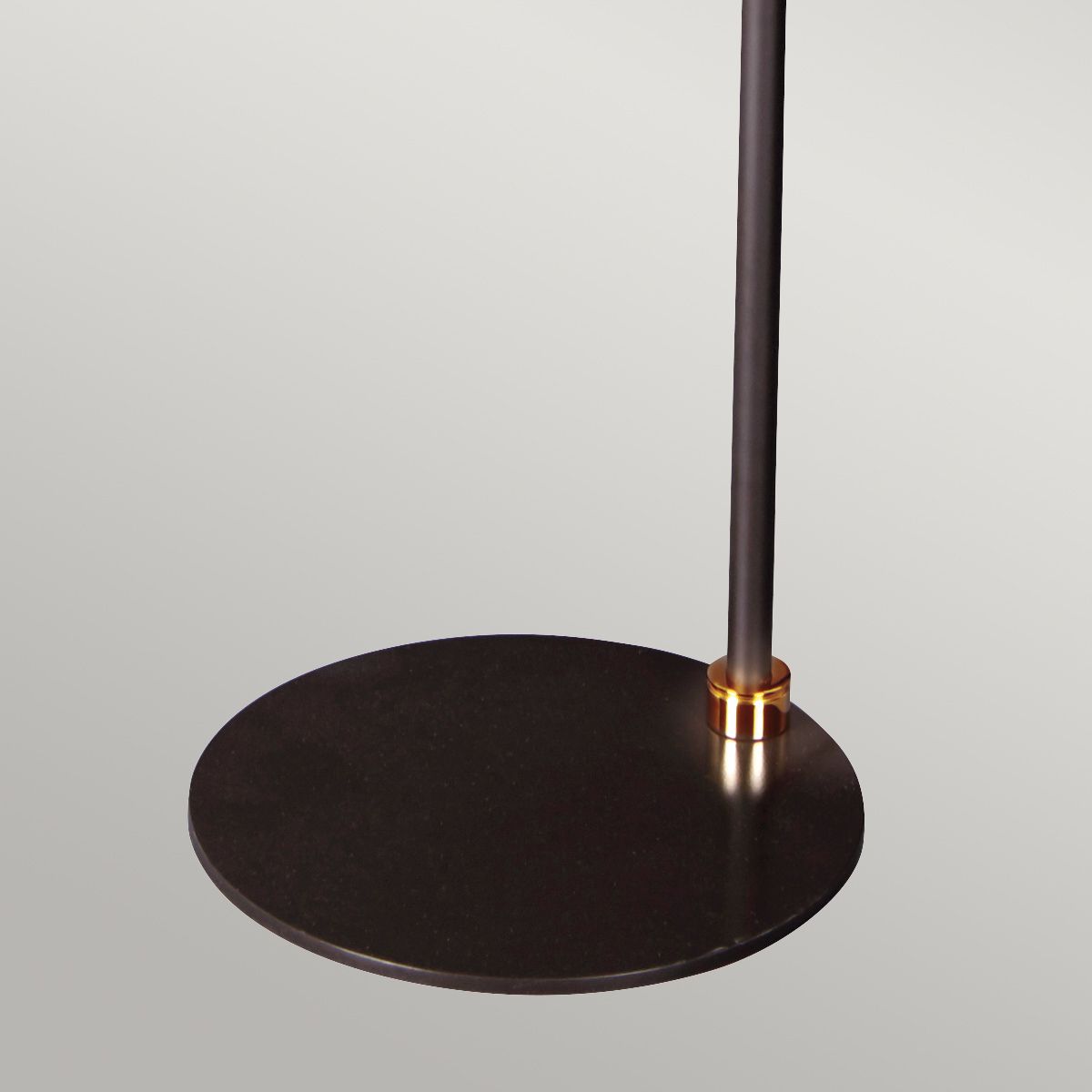 Balance 1 Light Floor Lamp Black/ Polished Brass