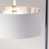 Balance 1 Light Floor Lamp Black/ Polished Nickel