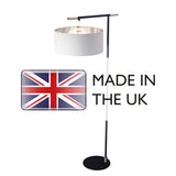 Balance 1 Light Floor Lamp Black/ Polished Nickel