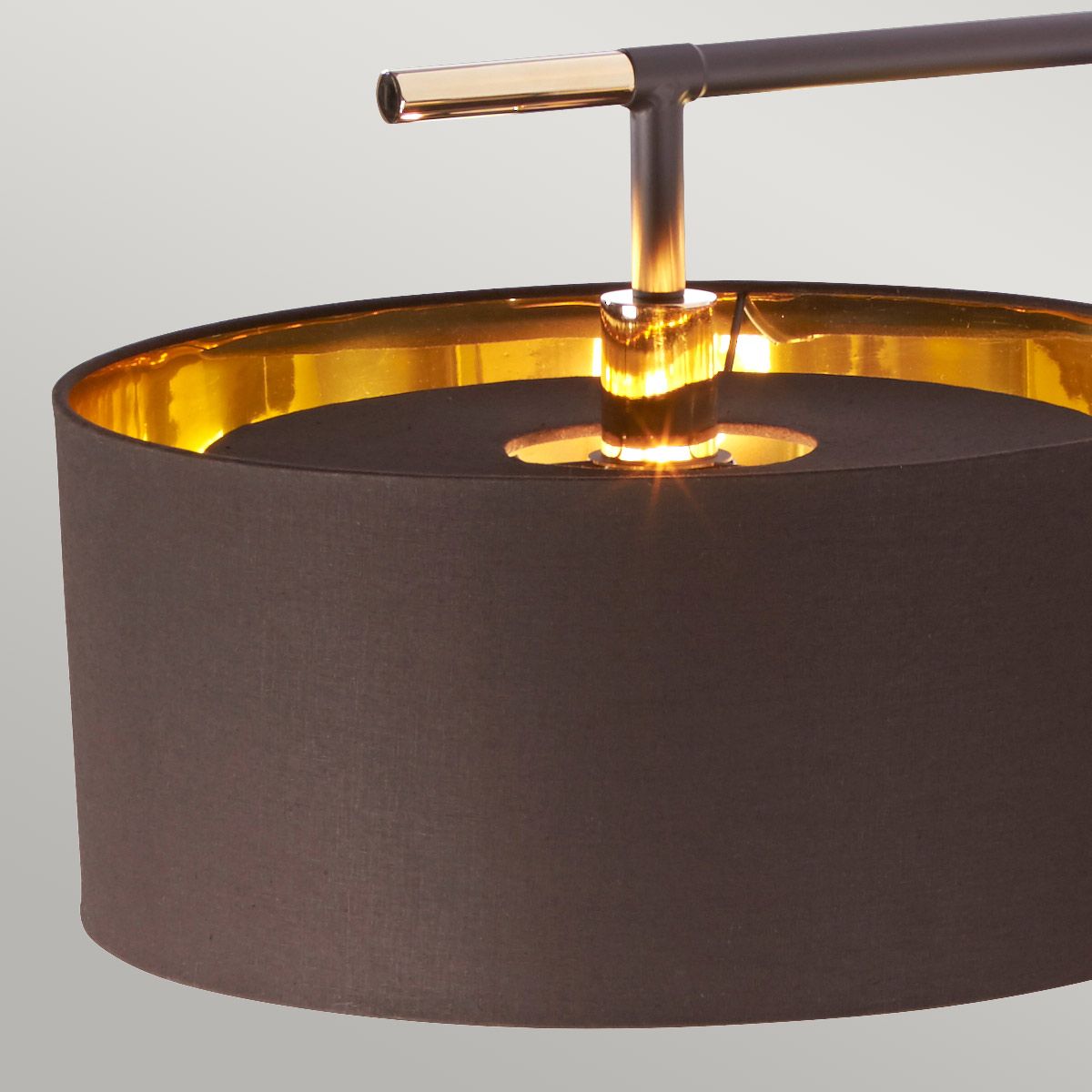 Elegant Brown and Brass Balance Floor Lamp