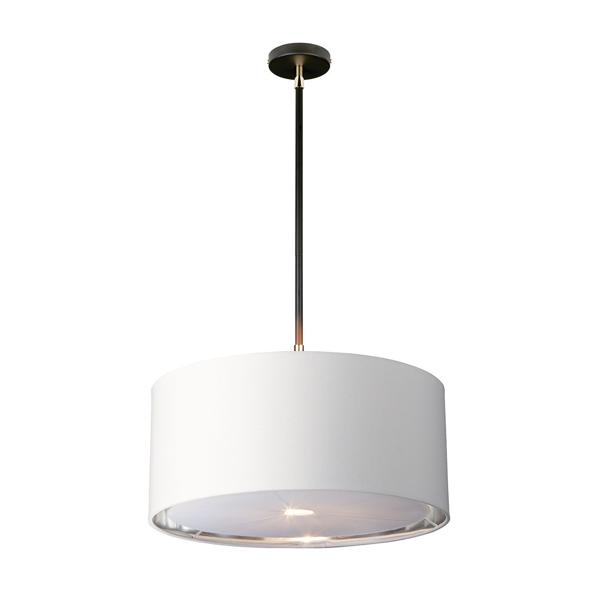 Balance 1 Light Pendant Black/ Polished Nickel