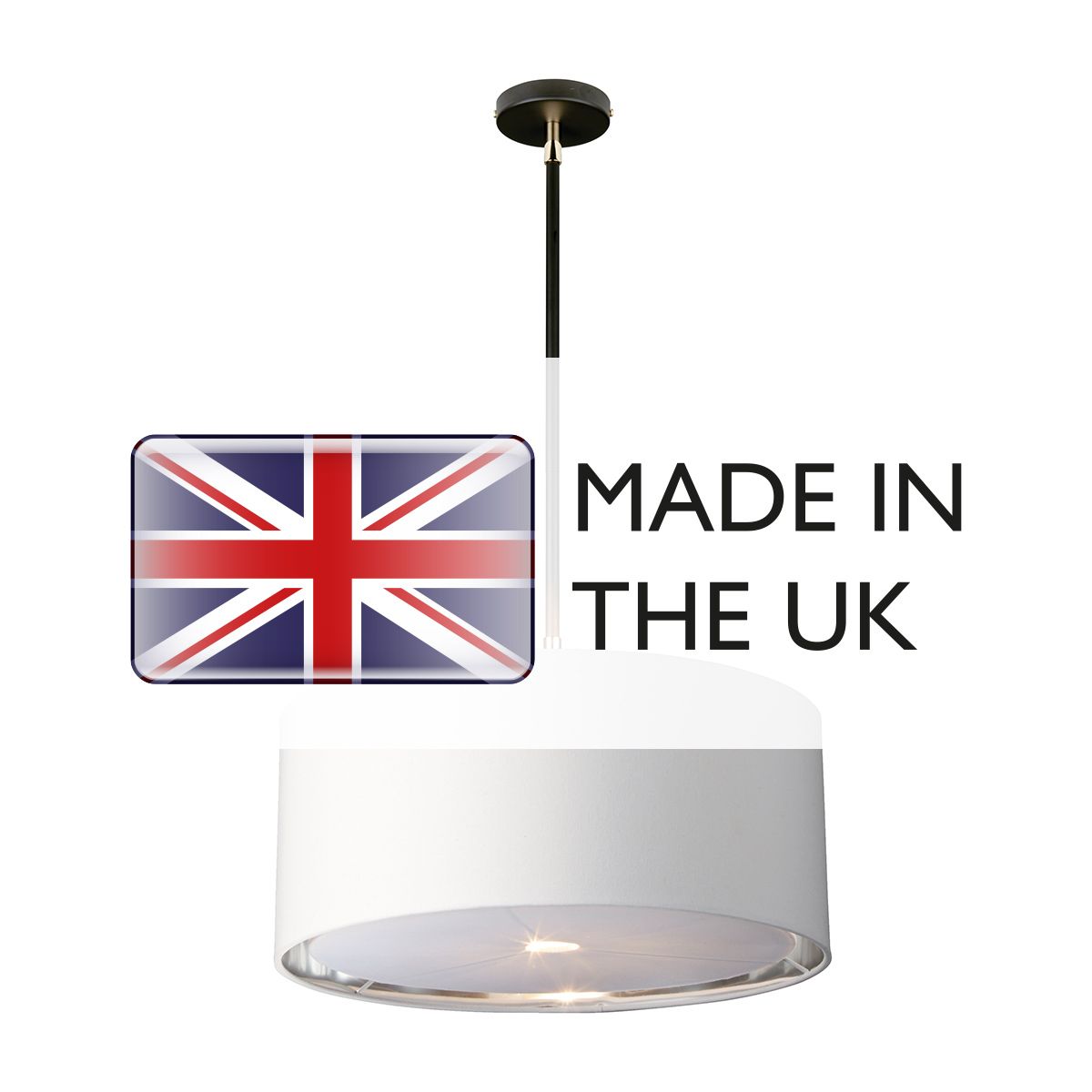 Balance 1 Light Pendant Black/ Polished Nickel