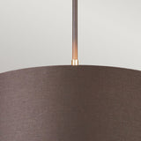 Contemporary Brown and Polished Brass Balance Pendant Light