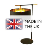 Balance 1 Light Table Lamp Black/ Polished Brass