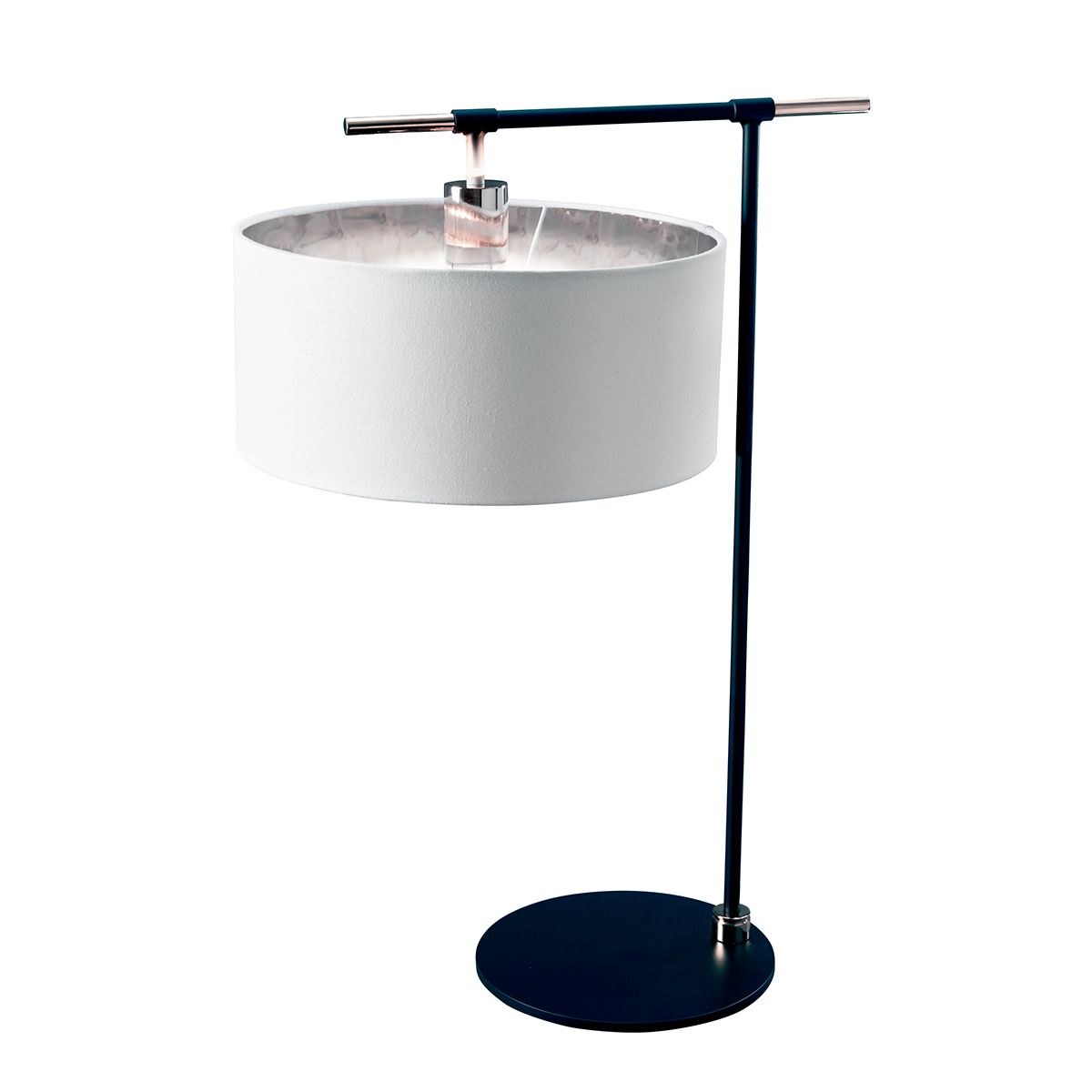 Balance 1 Light Table Lamp Black/ Polished Nickel