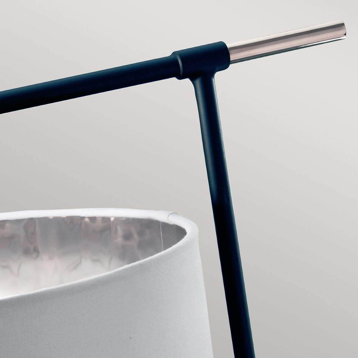 Balance 1 Light Table Lamp Black/ Polished Nickel