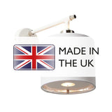 Contemporary White and Polished Nickel Wall Sconce