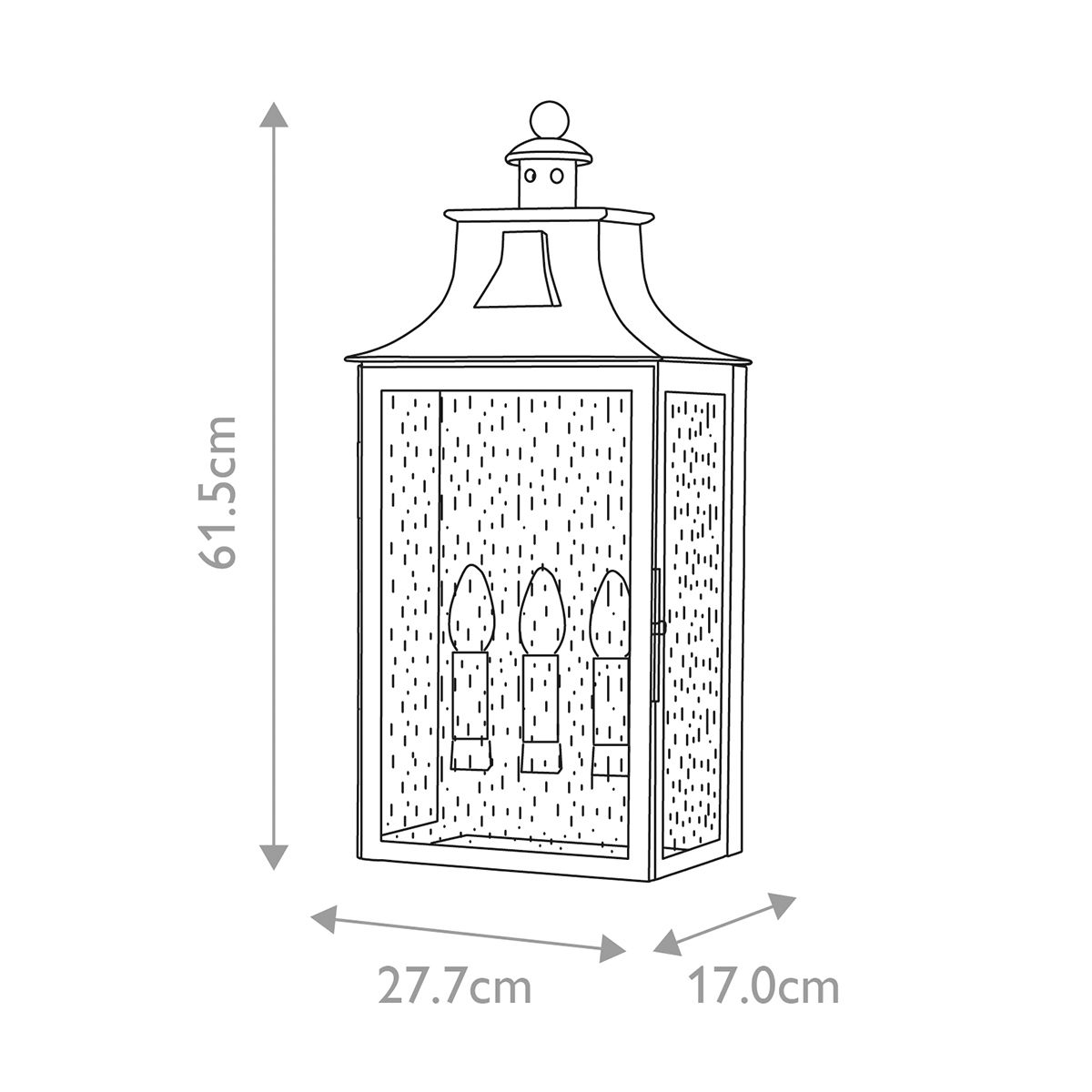 Balmoral Vintage Wall Lantern