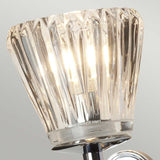 Agatha Polished Chrome Dual-Light Bathroom Sconce