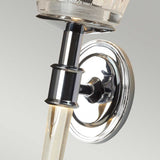 Agatha Polished Chrome Dual-Light Bathroom Sconce