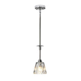 Agatha Polished Chrome Single Pendant Light - IP44 Rated for Bathrooms