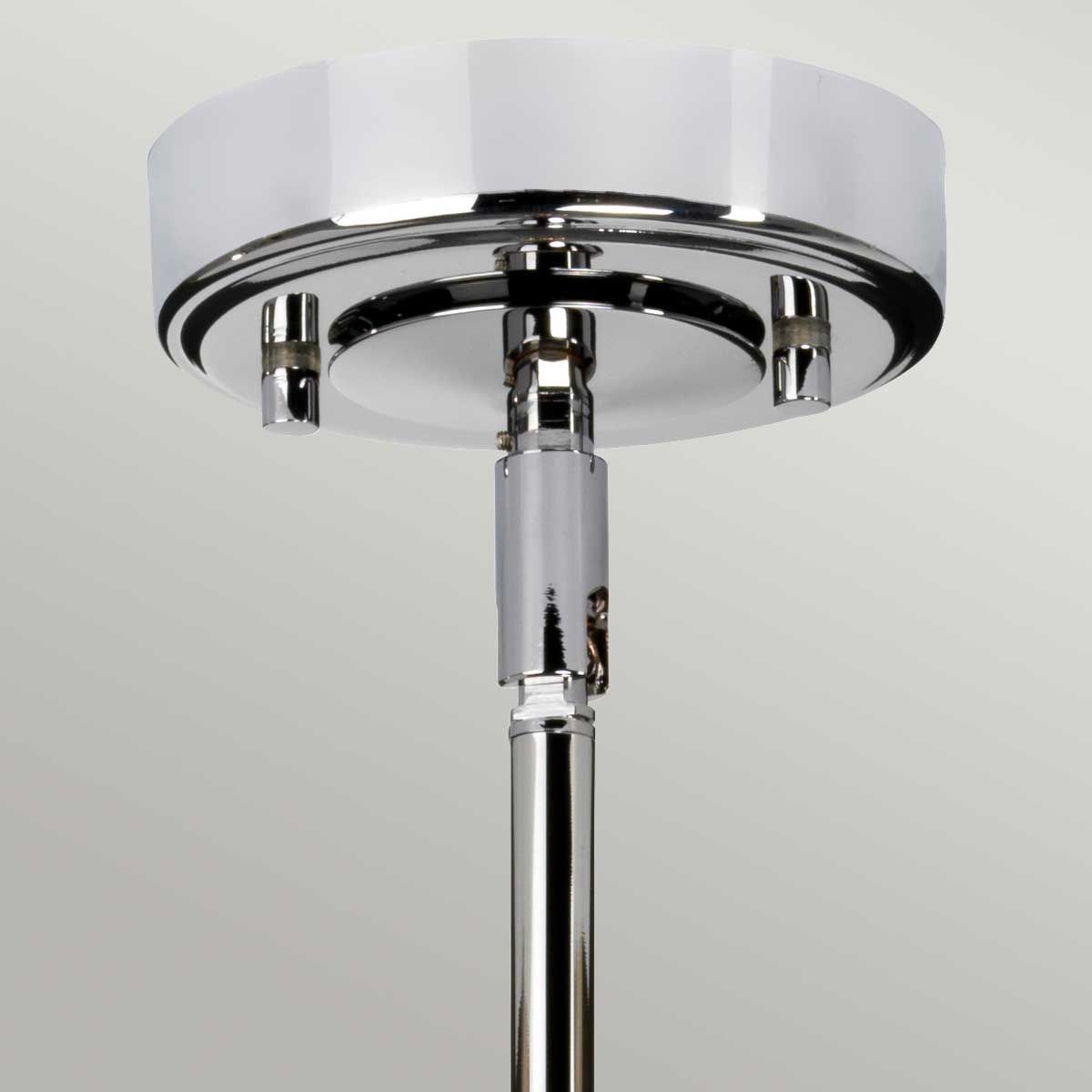 Agatha Polished Chrome Single Pendant Light - IP44 Rated for Bathrooms