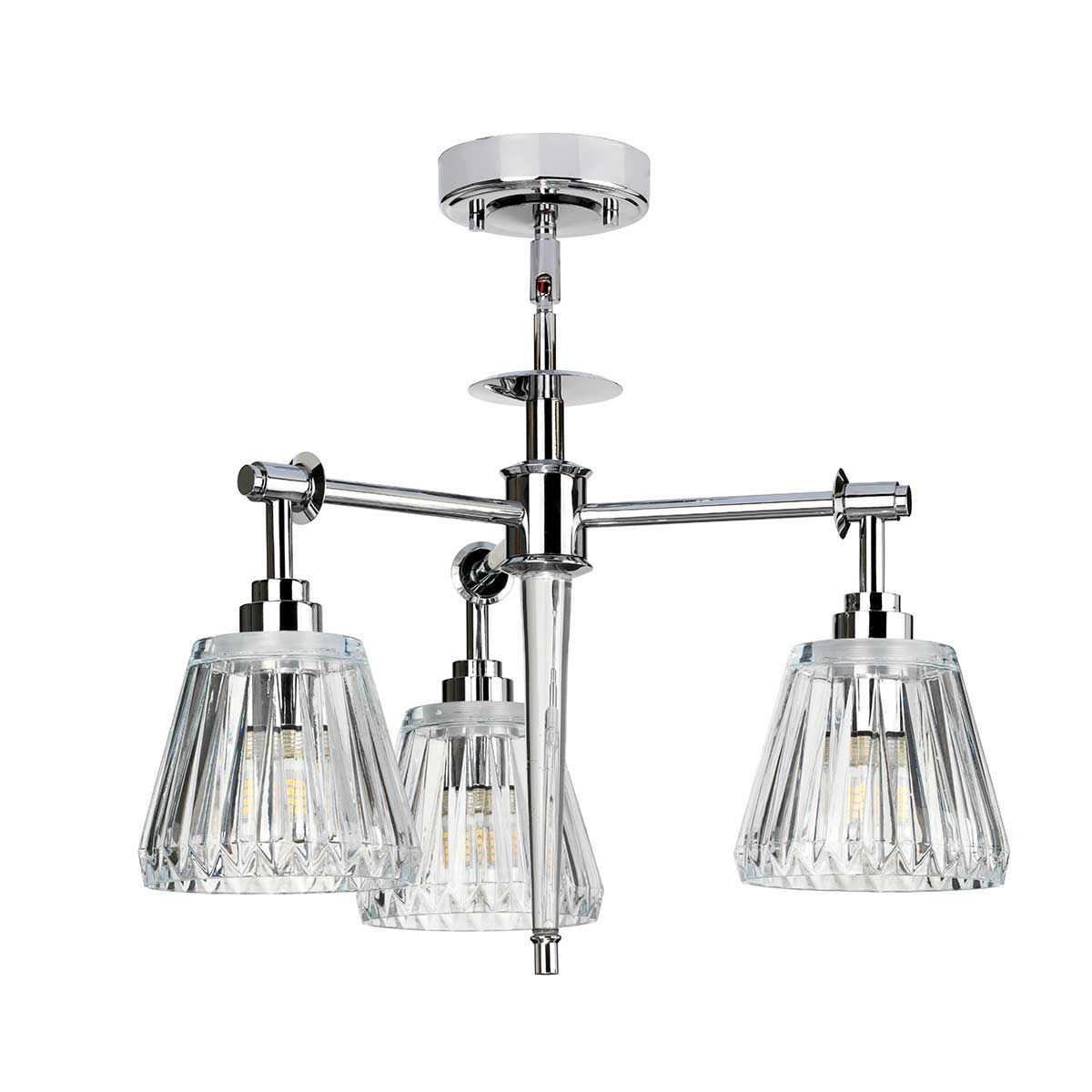 Agatha 3-Light Chrome Pendant - Elegance in Illumination