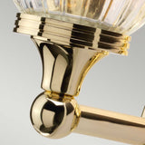 Austen Collection: Classic Brass Wall Sconce with LED Light
