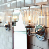 Elstead Austen Classic Chrome Bathroom Sconce with Upward Light