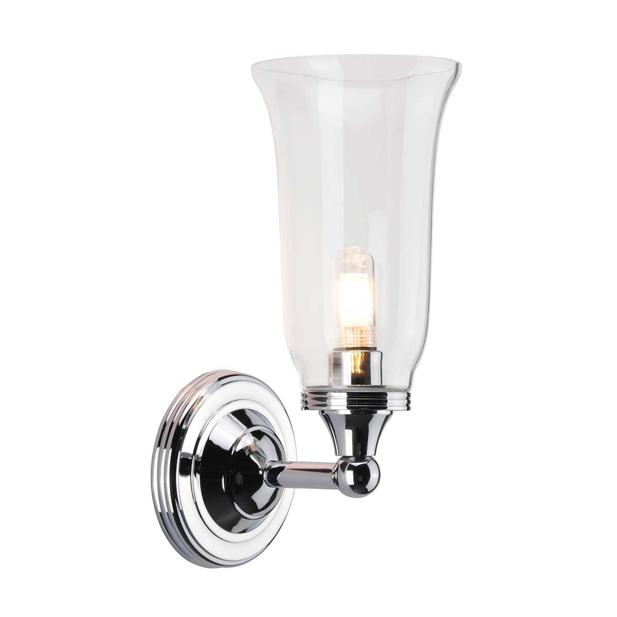 Austen Classic Bathroom Wall Light in Polished Chrome