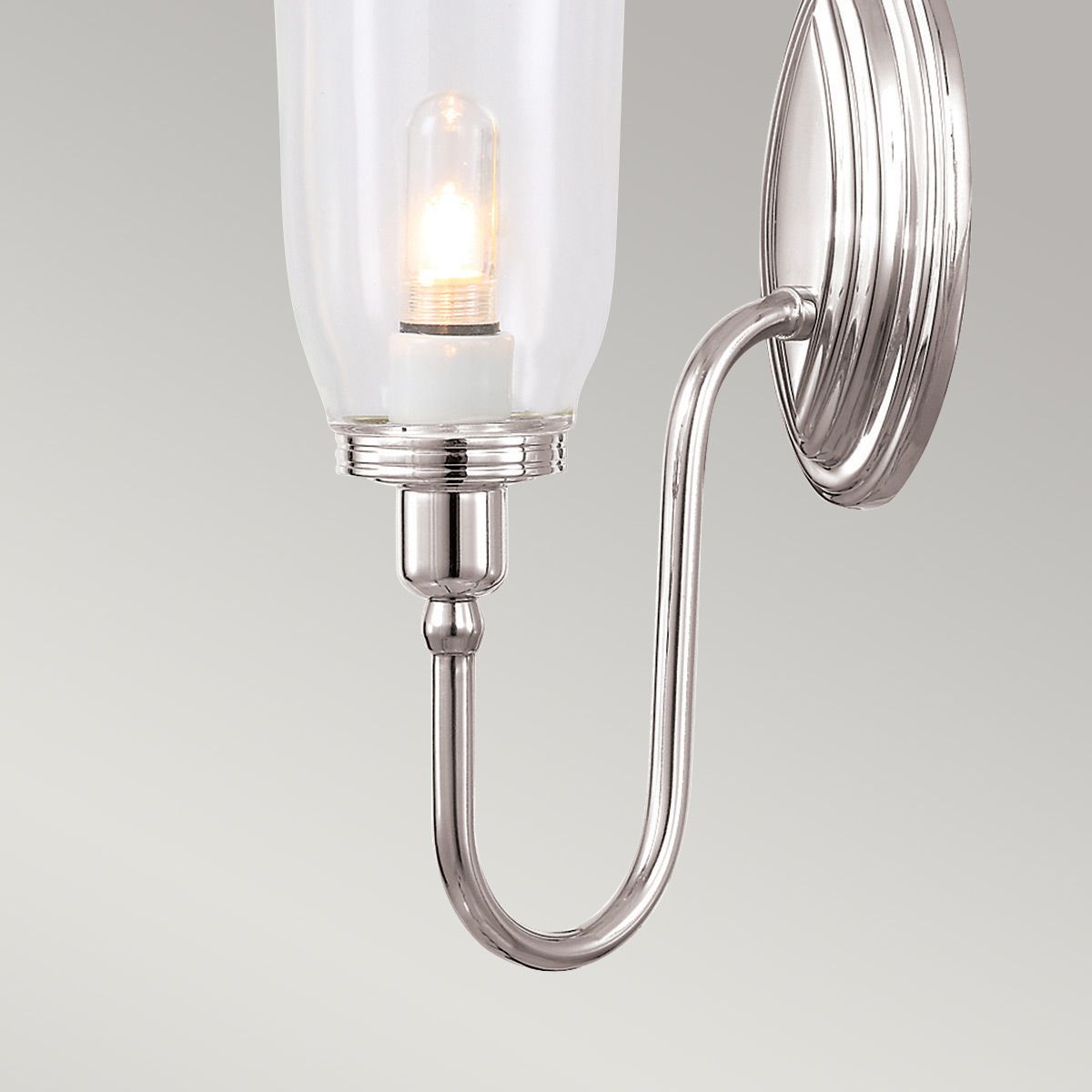 Blake Single Light Wall Fixture - Polished Nickel Finish