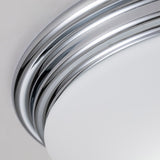 Elegant Polished Chrome Flush Mount Ceiling Light for Bathrooms