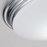 Elegant Polished Chrome Flush Mount Ceiling Light for Bathrooms