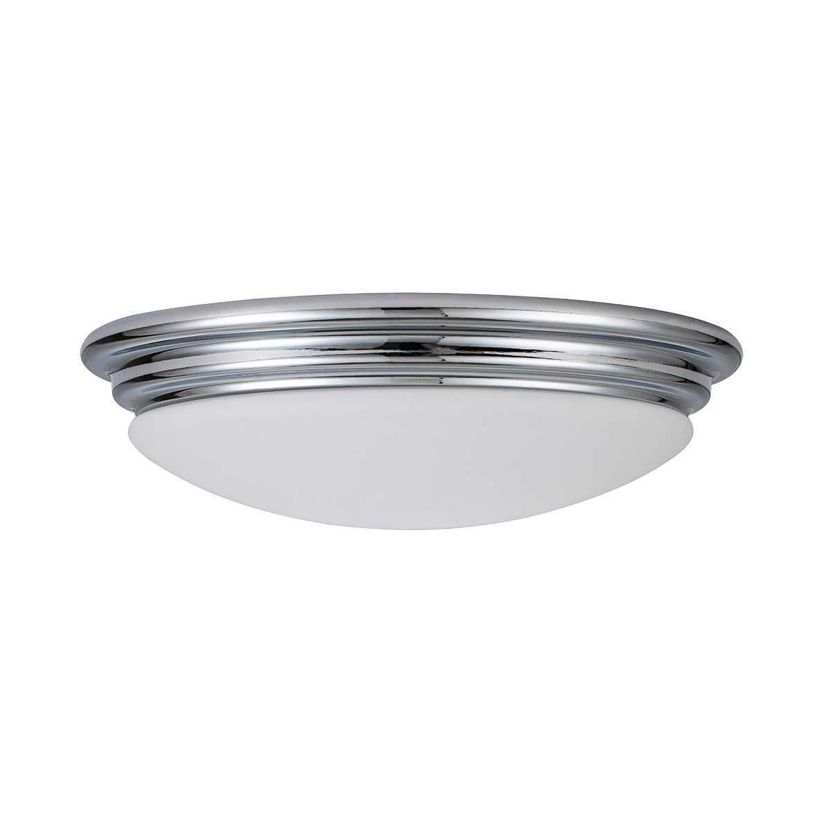 Elegant Polished Chrome Flush Mount Ceiling Light for Bathrooms