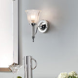 Elegant Carroll Polished Chrome Wall Light Fixture