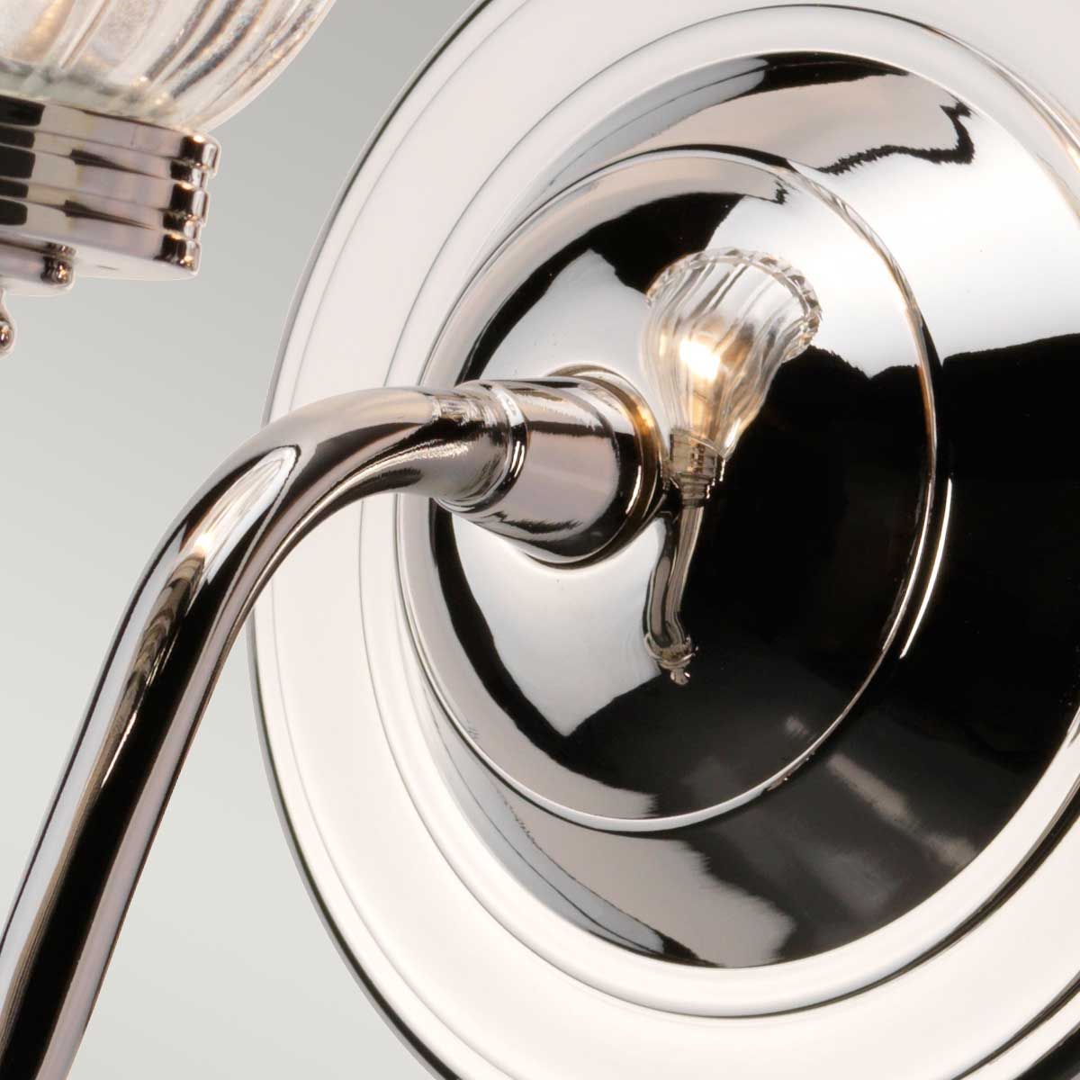 Carroll1 Elegant Polished Nickel Wall Fixture