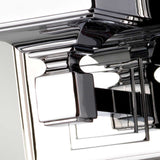 Cambridge Polished Chrome Wall Light with Opal Square Glass Shade