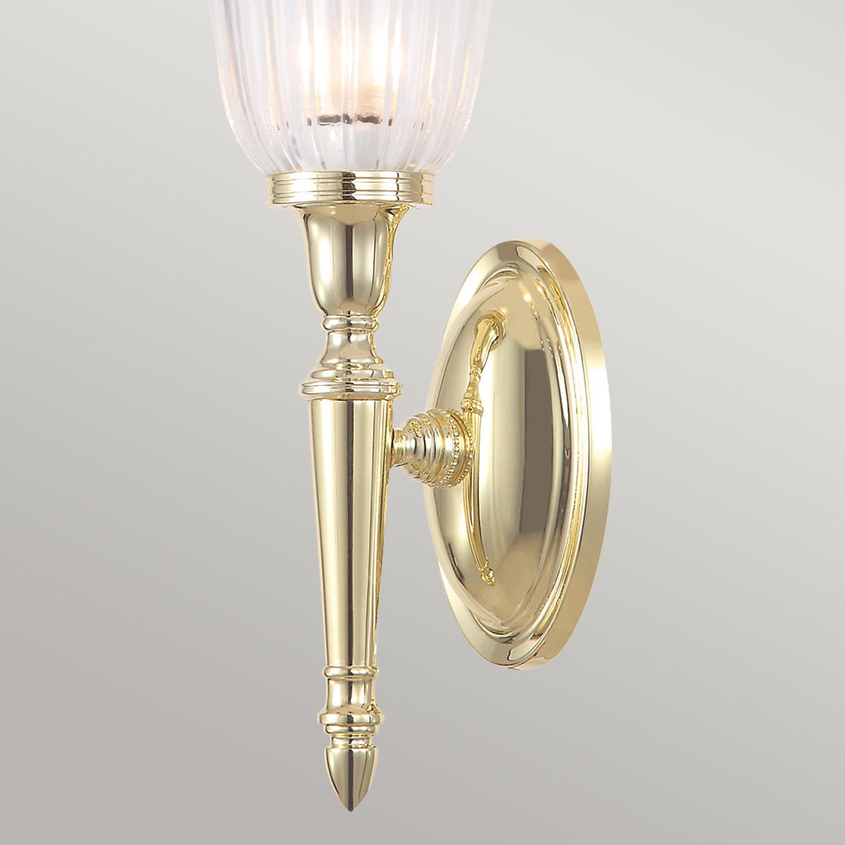 Elegant Dryden Polished Brass Wall Sconce Light