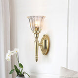 Elegant Dryden Polished Brass Wall Sconce Light