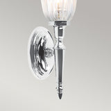Polished Chrome Dryden Bathroom Wall Sconce