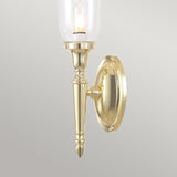 Polished Brass Dryden Wall Light for Elegant Bathroom Ambiance