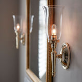 Polished Brass Dryden Wall Light for Elegant Bathroom Ambiance