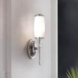 Sleek Chrome Modern Wall Light for Bathrooms
