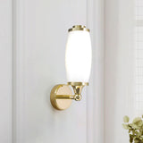 Eliot Polished Brass Bathroom Wall Light with LED Bulb