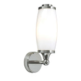 Eliot Chrome Finish Bathroom Wall Light - Upright Design