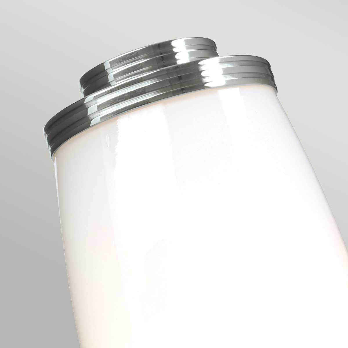 Eliot Chrome Finish Bathroom Wall Light - Upright Design