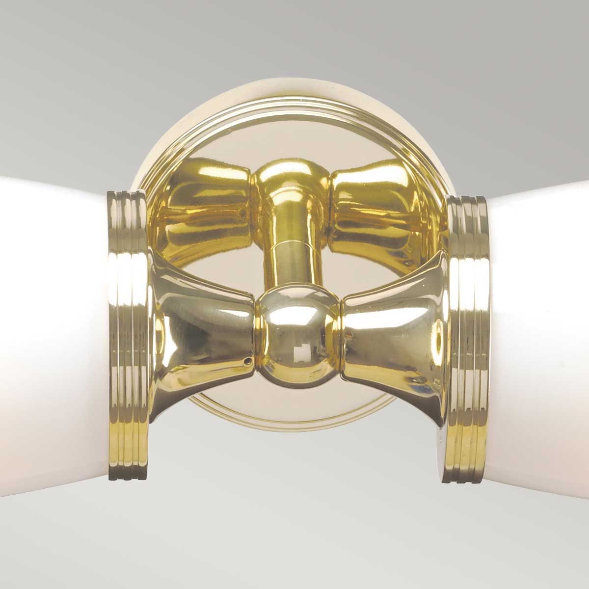Eliot Twin Wall Sconce in Polished Brass
