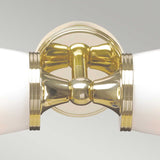 Eliot Twin Wall Sconce in Polished Brass