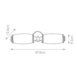 Eliot Twin Wall Sconce in Polished Brass