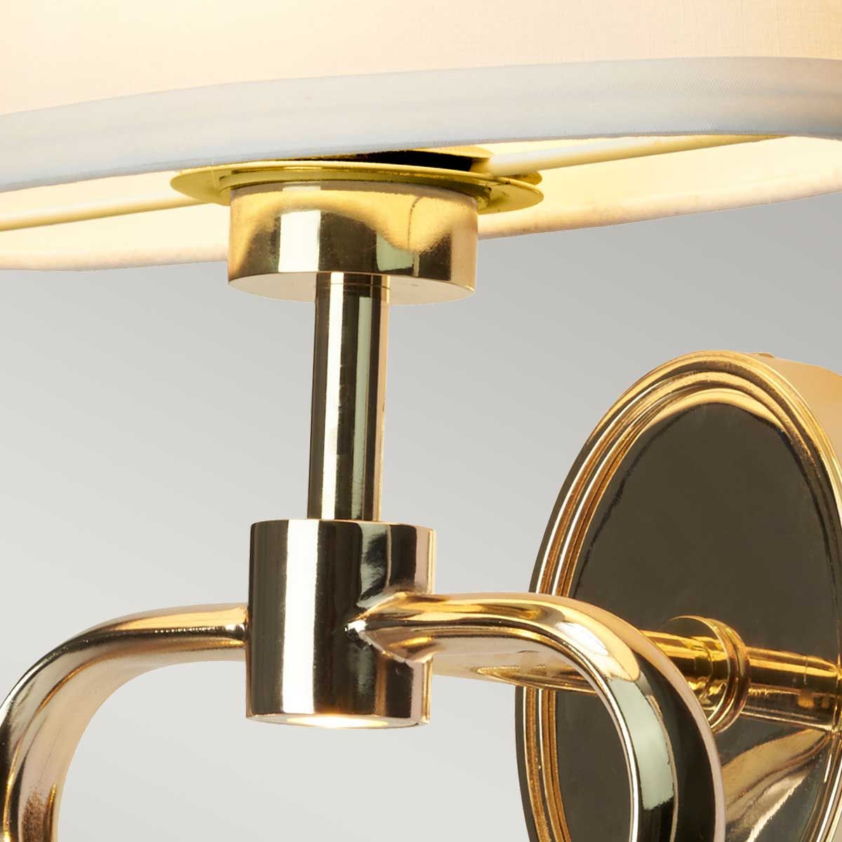 Falmouth Heart Design French Gold Bathroom Wall Light