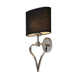 Falmouth Chrome Duo Light Romantic Wall Sconce