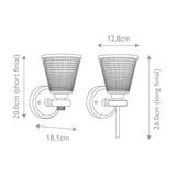 Gunnislake Adjustable Wall Light in Polished Chrome - IP44 Rated