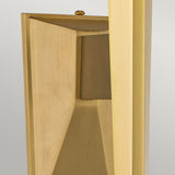 Verity Brushed Brass Single LED Wall Sconce with Cut Glass Shade