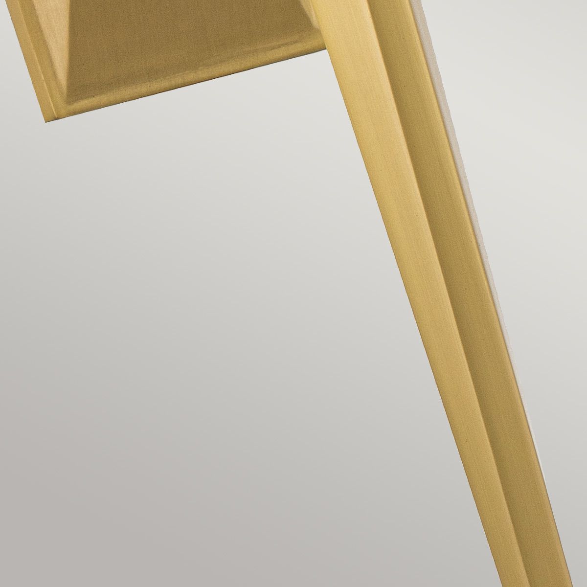 Verity Brushed Brass Single LED Wall Sconce with Cut Glass Shade