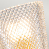 Verity Brushed Brass Single LED Wall Sconce with Cut Glass Shade