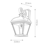 Bayview Classic Black Outdoor Wall Lantern